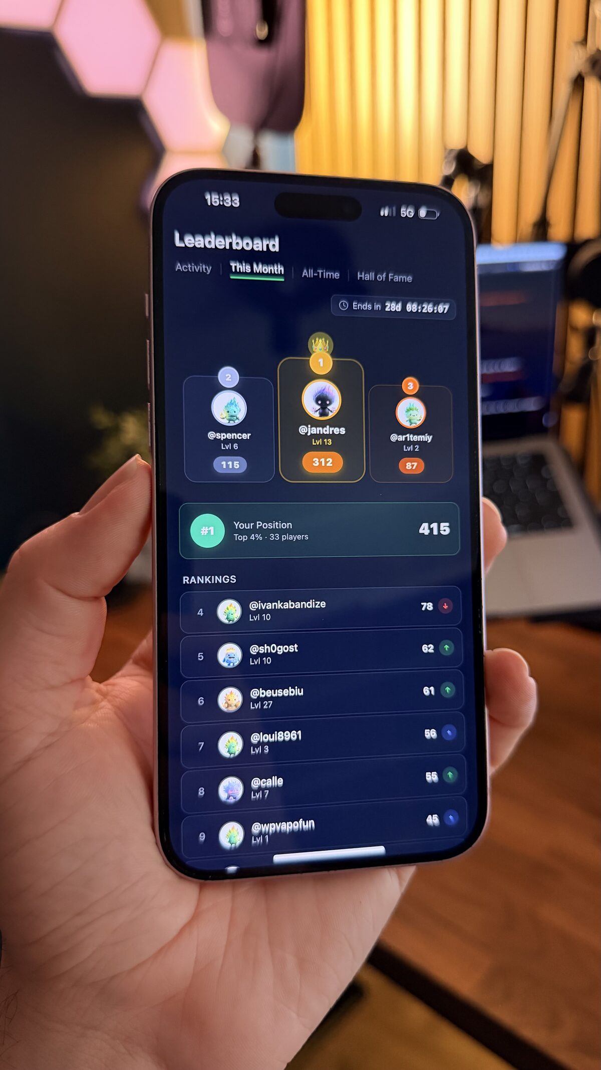 Community leaderboard on iOS